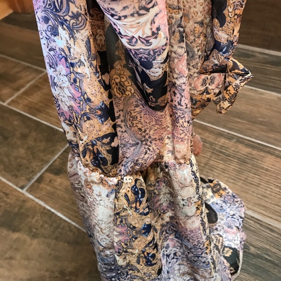 BCBGeneration Wrap Front Ruffle Romper - Picture 6 of 6